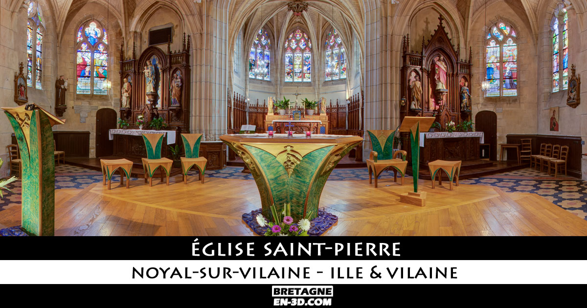 Eglise SaintPierre de NoyalsurVilaine Visite 360° en Bretagne