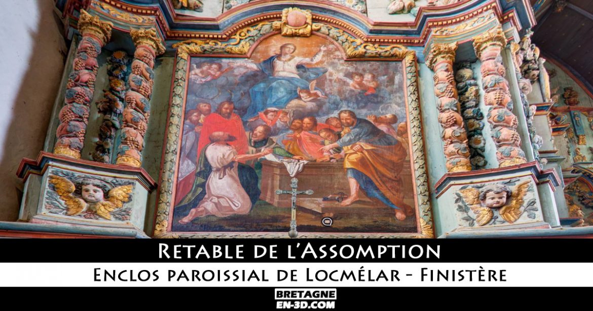 Retable de l'Assomption à Locmélar